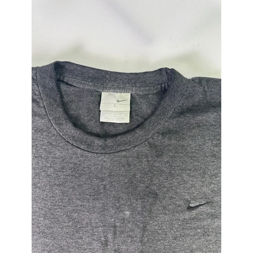 Nike Gray‎ T Shirt Mens Large Crew Neck Short Sleeve Classic Everyday Tee Worn
